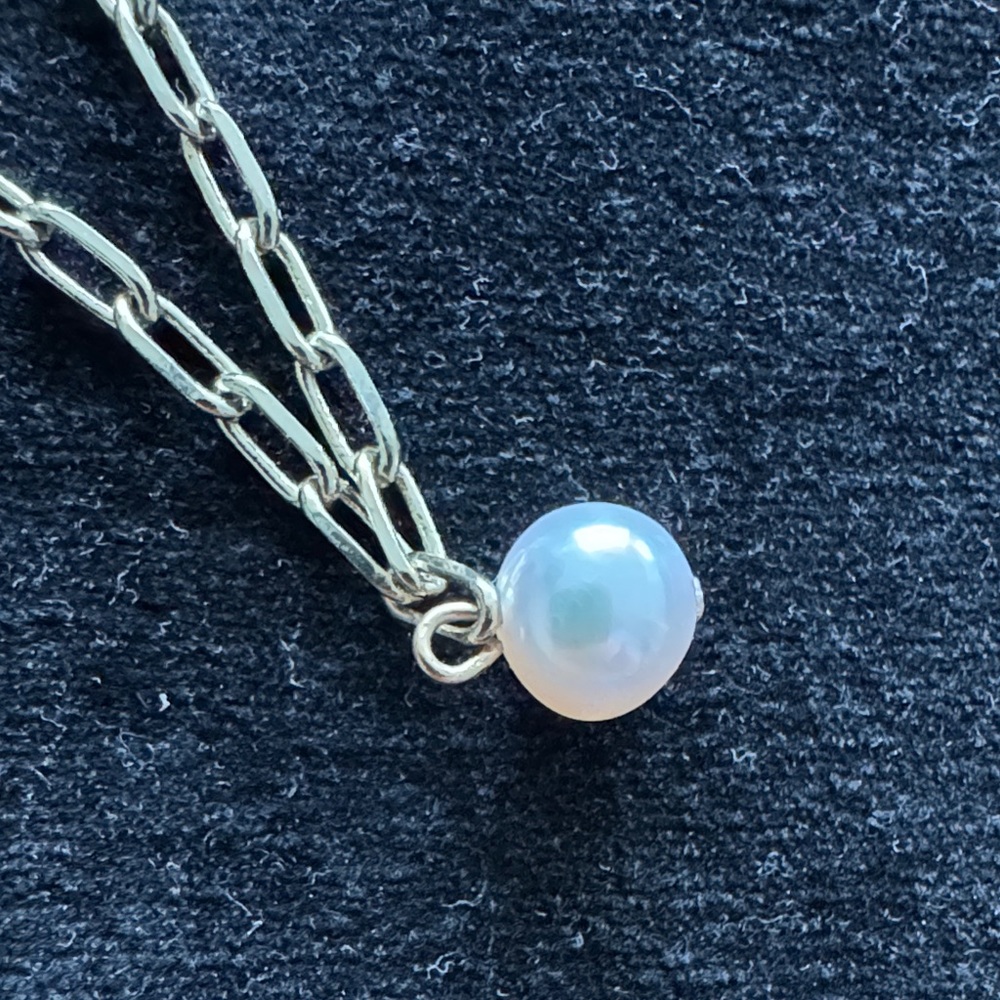cultured freshwater endless pearls, 14k Gold coating 7-inch chain bracelet。